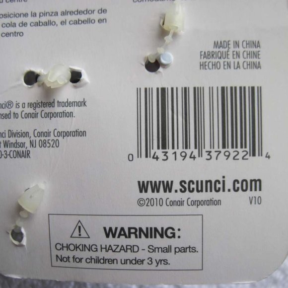 2 Scunci Plastic Expandable Ponytailers Adjusting Hair Clip Spreads Open Closed - Picture 5 of 6